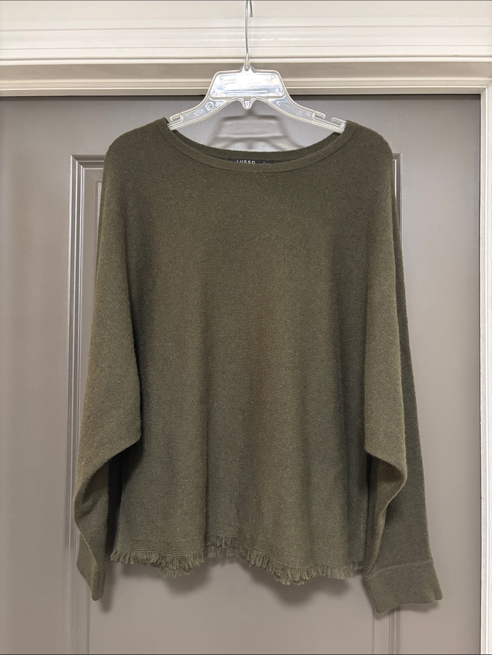Lusso Cashmere Dolman Pullover Sweater M